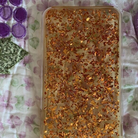 apple IPHONE 6S MAX HARD GOLD DUST INFUSED CASE - Picture 5 of 6